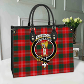 Clan Chisholm Modern Tartan Crest Leather Bag SC39 Clan Chisholm Tartan Today